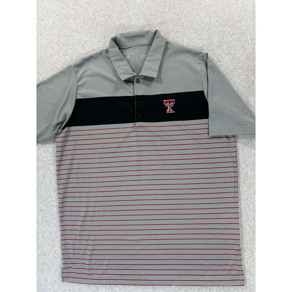 Texas Tech Red Raiders Antigua Stitched Logo S/S Campus Polo Shirt (Men's Large)